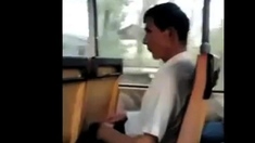 caught jerking off in the bus