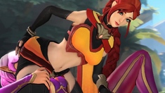 3D Animation Horny Heroes in Excellent Lesbian Fuck