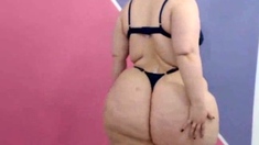 BBW colombian girl nude on webcam