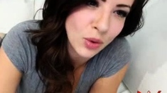 Hottest brunette solo webcam masturbation 2