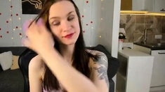 Hottest brunette solo webcam masturbation 2