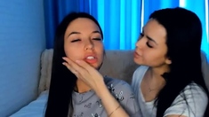 two girls livestream cams , two NUDE brunette WORSHIP