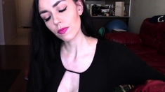 Hottest brunette solo webcam masturbation 2