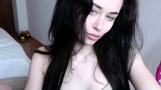 Hottest brunette solo webcam masturbation 2