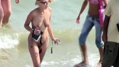 Awesome Outdoor Sex In A Public Beach With Sarah