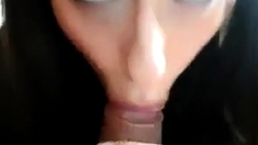 Look into my eyes when you swallow my cum